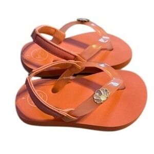 Reef Little Charming Peach Parfait Shell Sandals Toddler Girls Size 4 (B38)